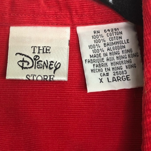 DISNEY store corduroy Pooh bear red button down shirt - Picture 4 of 11